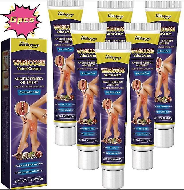 South Moon Vein Relief Cream Repairs Varicose Veins In The Legs And Relieves Swelling And Pain Of Leg Veins Massage Oil1pcs) -GSL 6PCS on Productcaster.