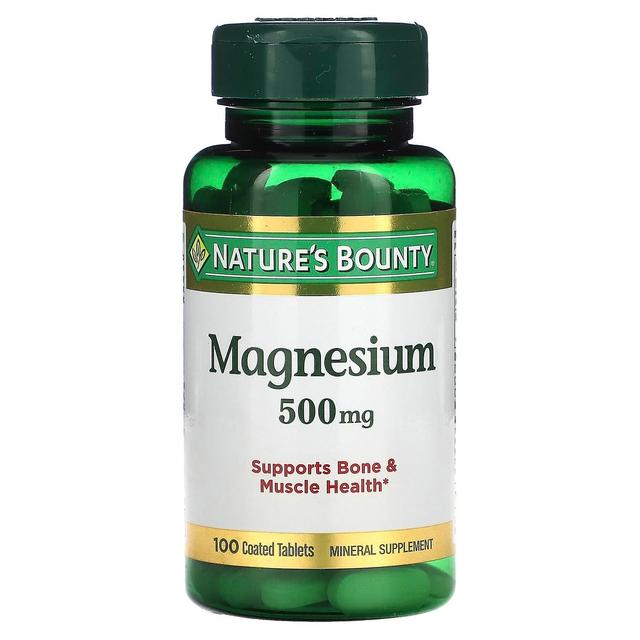 Natures Bounty Nature's Bounty, Magnésio, 500 mg, 100 comprimidos revestidos on Productcaster.