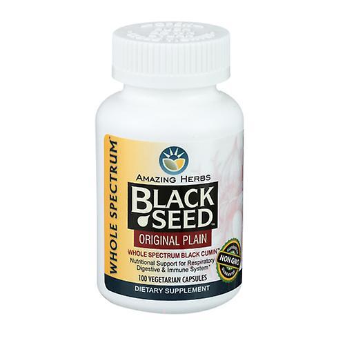 Amazing Herbs Black Seed, 100 Cap (Pack of 4) on Productcaster.