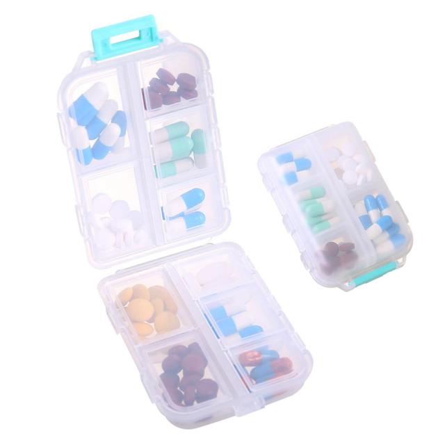 New Upgraded Travel Pills Organizer - 10 Compartments Pills Case, Compact And Portable Pills Box, Perfect For On-the-go Storage, Pills Holder For P... on Productcaster.