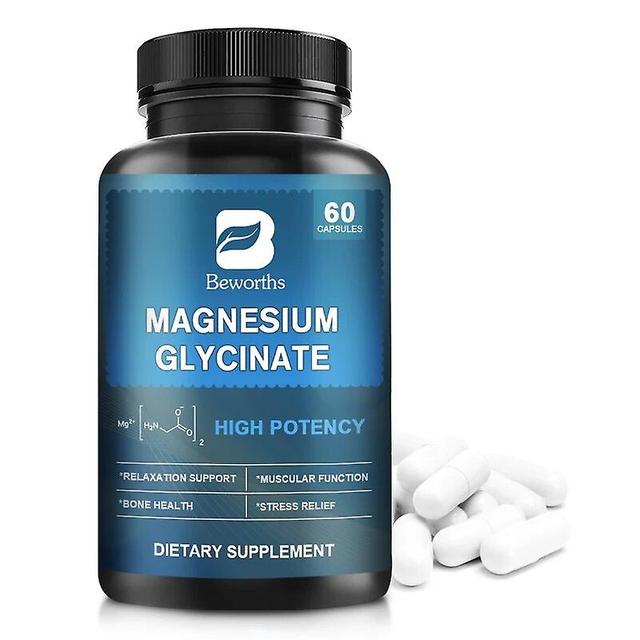 Tib Magnesium Glycinate Mineral Supplement Natural Sleep Immunity Mood Support Rest & Relaxation For Women& Men Tib 60 pills on Productcaster.