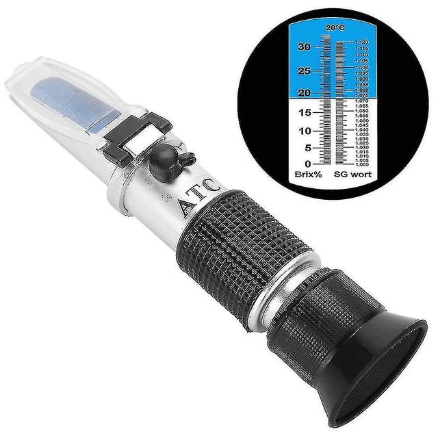 Refractometer Brix Sugar 0-32% Sugar Content Measuring Device For Beer Wort Sg, Grape Must, And Conc on Productcaster.