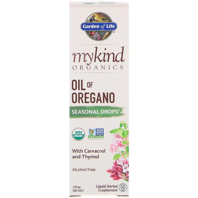 Garden of Life, MyKind Organics, Oil of Oregano, Seasonal Drops, 1 fl oz (30 mL) on Productcaster.