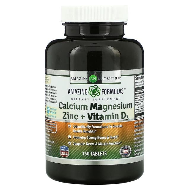 Amazing Nutrition, Calcium Magnesium Zinc + Vitamin D3, 150 Tablets on Productcaster.