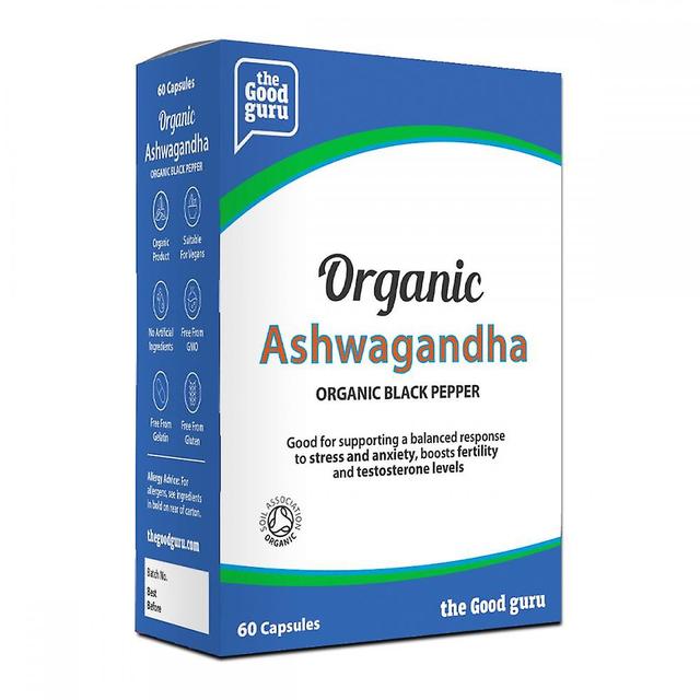 The good guru organic ashwagandha + organic black pepper 60's on Productcaster.