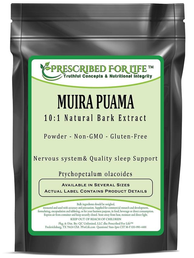 Prescribed For Life Muira Puama-prírodný kôra prášok (Ptychopetalum olacoides) 1 kg (2.2 lb) on Productcaster.