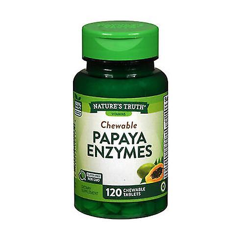 Enzima de papaya masticable Nature's Truth, 120 tabletas (paquete de 1) on Productcaster.