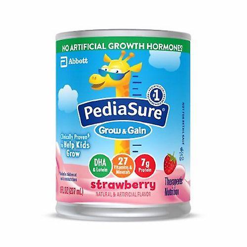 Abbott Nutrition Pediatric Oral Supplement PediaSure Grow & Gain Strawberry Flavor 8 oz. Can Ready to Use, Count of 24 (Pack of 1) on Productcaster.