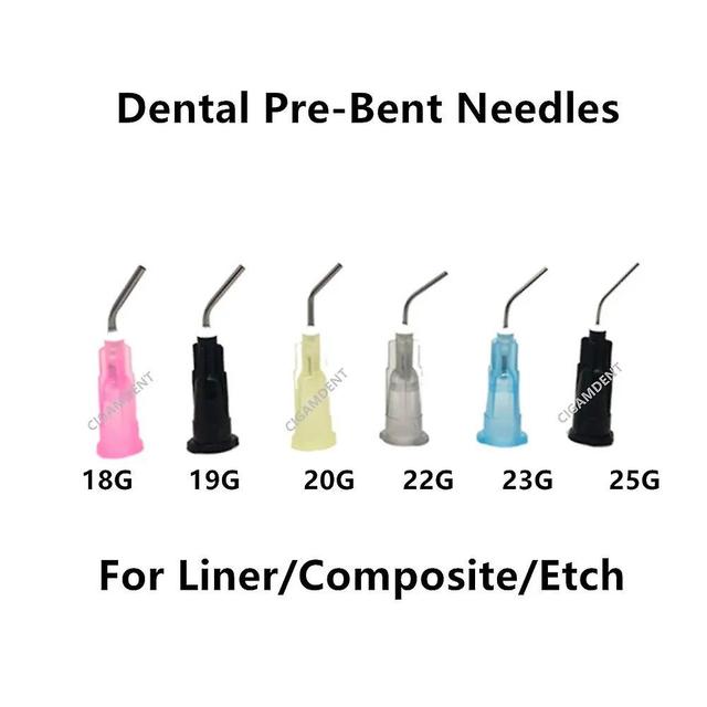 Easyget 1000pc Dental Flowable Composite Flow Resin Acid Etching Gel Applicator Delivery Tips Dispensing Syringe Irrigation Needle Tip 18GA Pink on Productcaster.