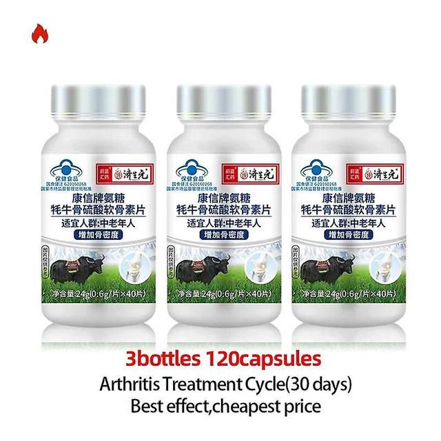 Jinzhaolai Joint Pain Arthritis Treatment Supplements Osteoporosis Promote Bone Strength Growth Glucosamine Chondroitin Sulfate Tablets 3bottles 30... on Productcaster.