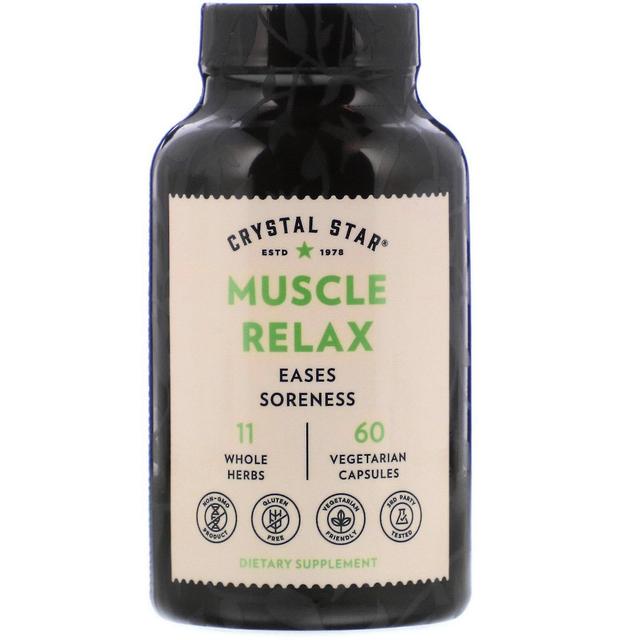 Crystal Star, Muscle Relax, 60 Vegetarian Capsules on Productcaster.