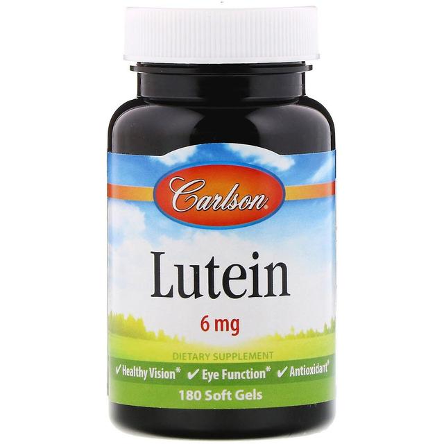 Carlson Labs, Lutein, 6 mg, 180 Soft Gels on Productcaster.