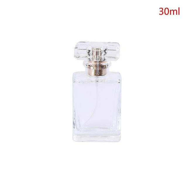 Timubike Thick Glass Refillable Perfume Bottle Sprayer Pump Perfume Bottles Container White 30ml on Productcaster.