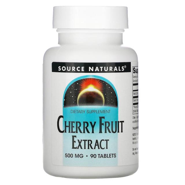 Source Naturals Källa Naturals, Cherry Fruktextrakt, 500 mg, 90 Tabletter on Productcaster.