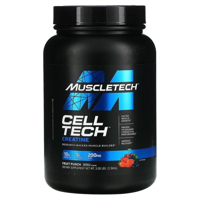 MuscleTech, Performance-serien, CELL-TECH kreatin, Fruit Punch, 3 lbs (1.36 kg) on Productcaster.