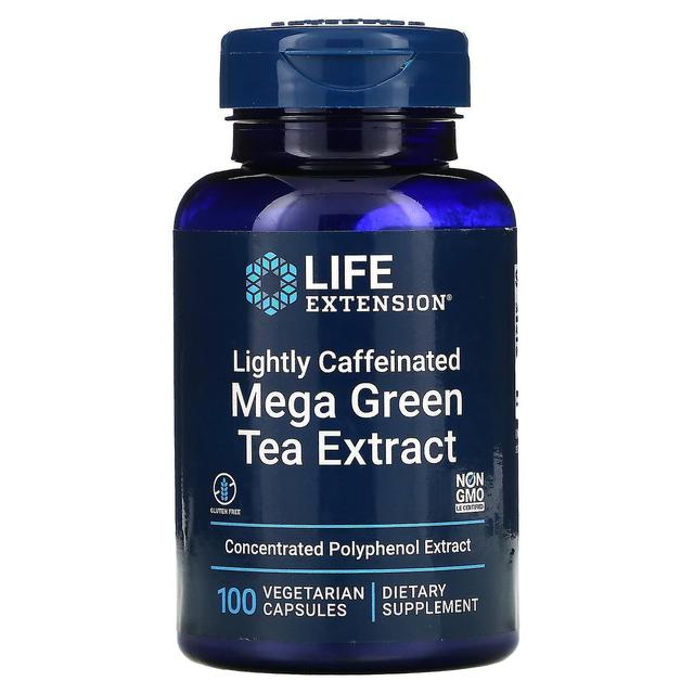 Life Extension, Mega Green Tea Extract, Lightly Caffeinated, 100 Vegetarian Capsules on Productcaster.