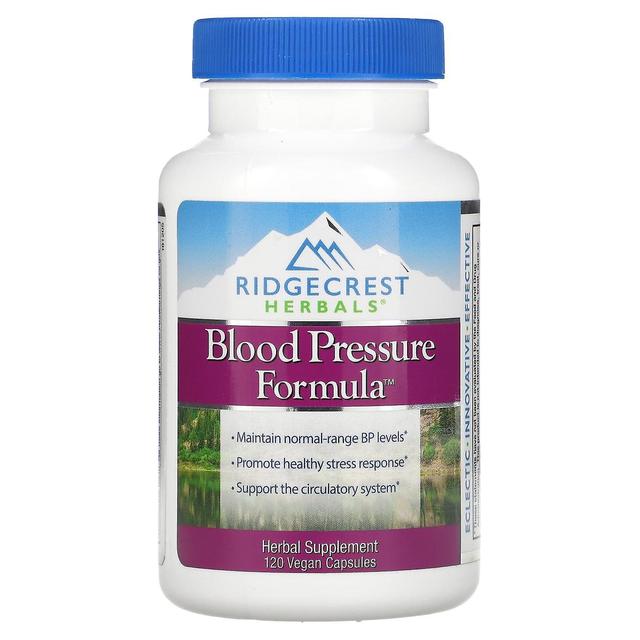 RidgeCrest Herbals, Blood Pressure Formula, 120 Vegan Capsules on Productcaster.