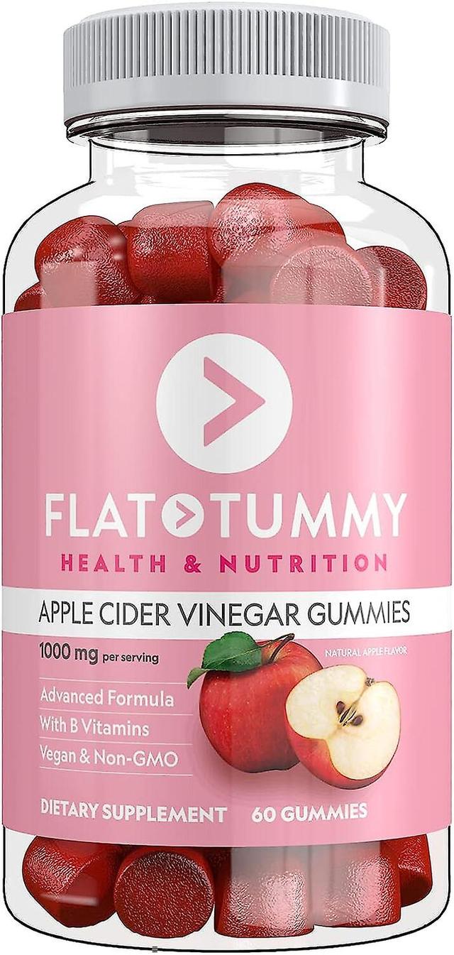 Timktv Flat Tummy Tea Flat Tummy Vinaigre de cidre de pomme Gummies, 60 Count Boost Energy, Désintoxication, Soutenir la santé intestinale et le mé... on Productcaster.