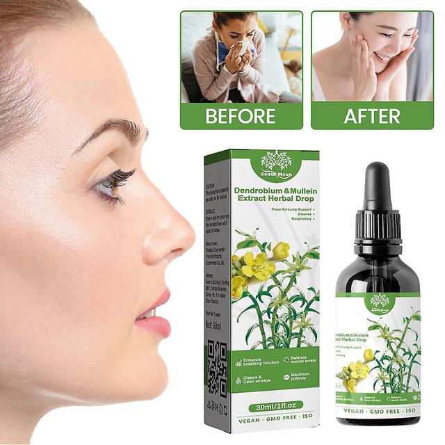 30ml Kräuter Anti-Schnarchen Pflanzen Essenz Nasenmassage Kräuter Lungenreparatur Gesundheitsöl Dendrobium und Königskerze Extrakt Kräutertropfen on Productcaster.