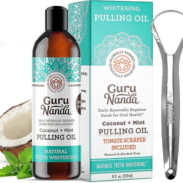 Coconut Oil Pulling With 7 Natural Essential Oils And Vitamin D, E, K2, Alcohol Free Mouthwash (mickey D), Helps With Fresh Breath, Teeth Whitening... on Productcaster.