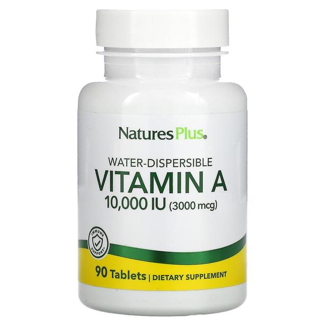 Nature's Plus NaturesPlus, Water-Dispersible Vitamin A, 10,000 IU (3,000 mcg), 90 Tablets on Productcaster.