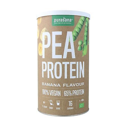 Purasana Banana Pea Protein 400 g of powder (Banana) on Productcaster.