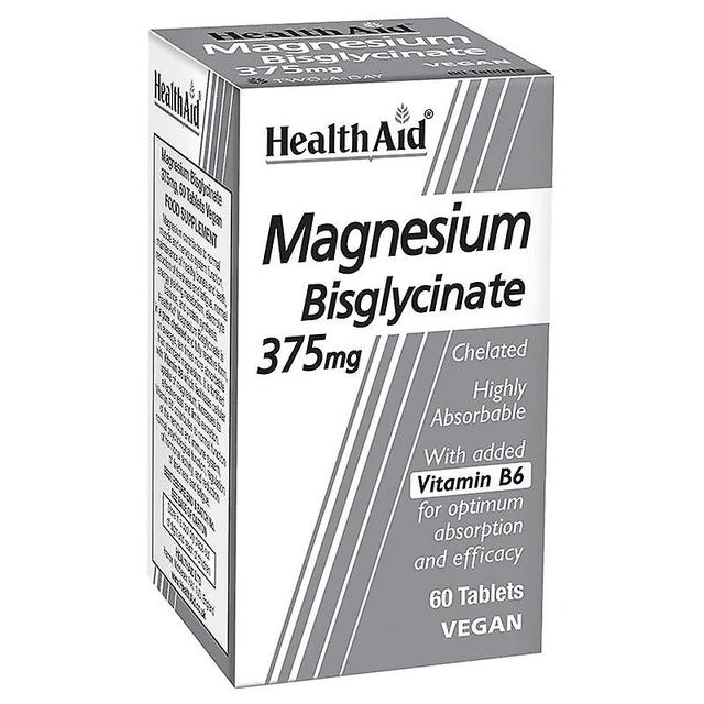 Health Aid Terveysapu magnesiumbisglysinaatti 375mg 60's on Productcaster.