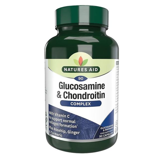 Natures Aid Glucosamin 500mg & Chondroitin 100mg Complex, 90 vcapsules (Bedre end 1/2 Pris!) on Productcaster.