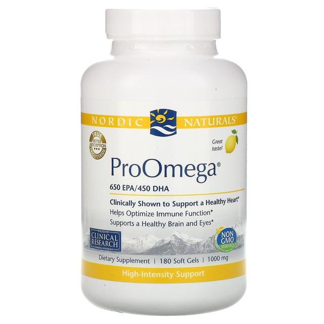 Nordic Naturals Nordiska Naturals, ProOmega, Citron, 1,000 mg, 180 Softgels on Productcaster.