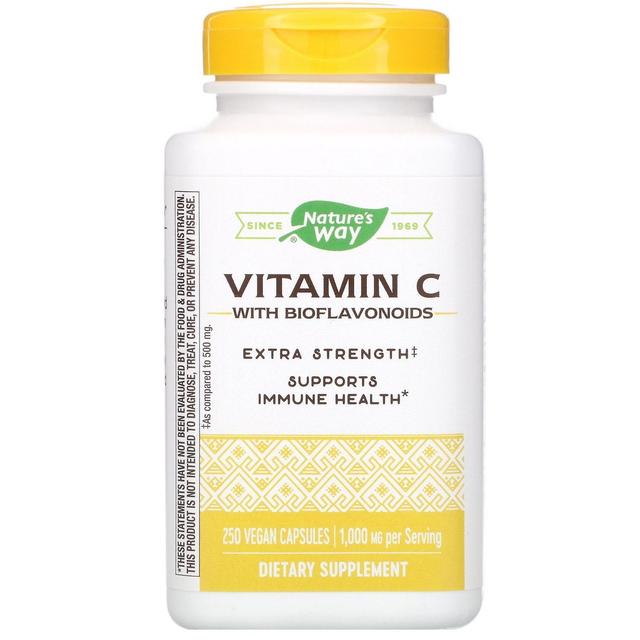 Nature's Way Nature-apos;s Way, Vitamine C avec bioflavonoïdes, 1000 mg, 250 capsules végétaliennes on Productcaster.