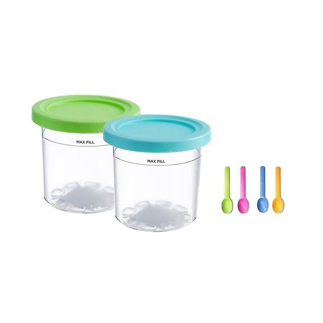 Hcankcan 2pcs Ice Cream Pints Cup For Ninja For Nc299am C300s Series Reusable Can Store Ice Cream Gelato B on Productcaster.