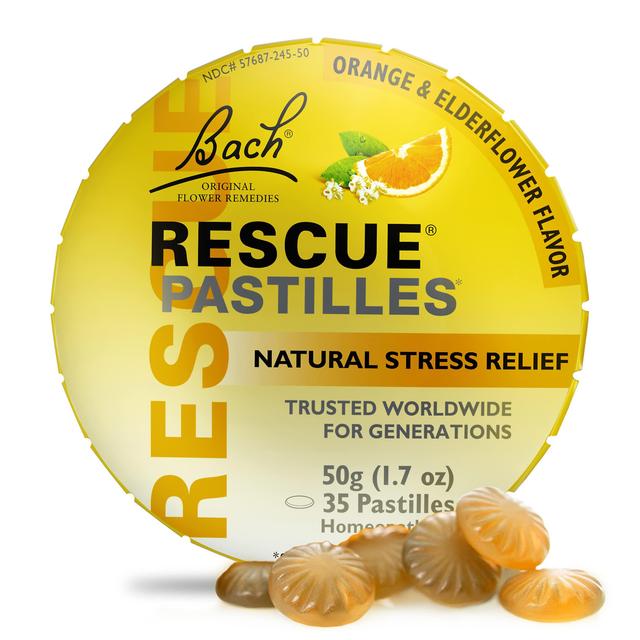 Nelsons Bach Bach RESCUE PASTILLES Aroma di arancia e fiori di sambuco 35 pezzi on Productcaster.