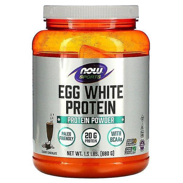 Now Foods, Egg White Protein, Creamy Chocolate, 1.5 lbs (680 g) on Productcaster.