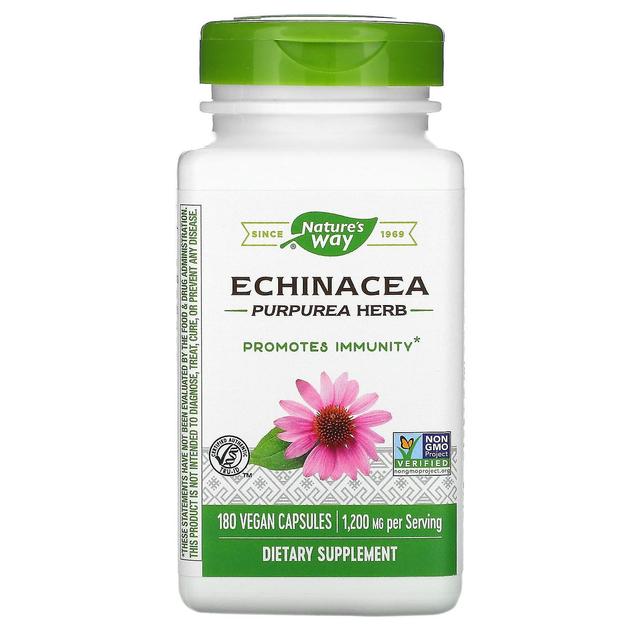 Nature's Way, Echinacea purpurea yrtti, 400 mg, 180 vegaanikapselia on Productcaster.