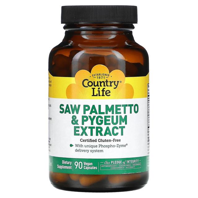 Country Life, Saw Palmetto & Pygeum Extract, 90 Vegan Capsules on Productcaster.