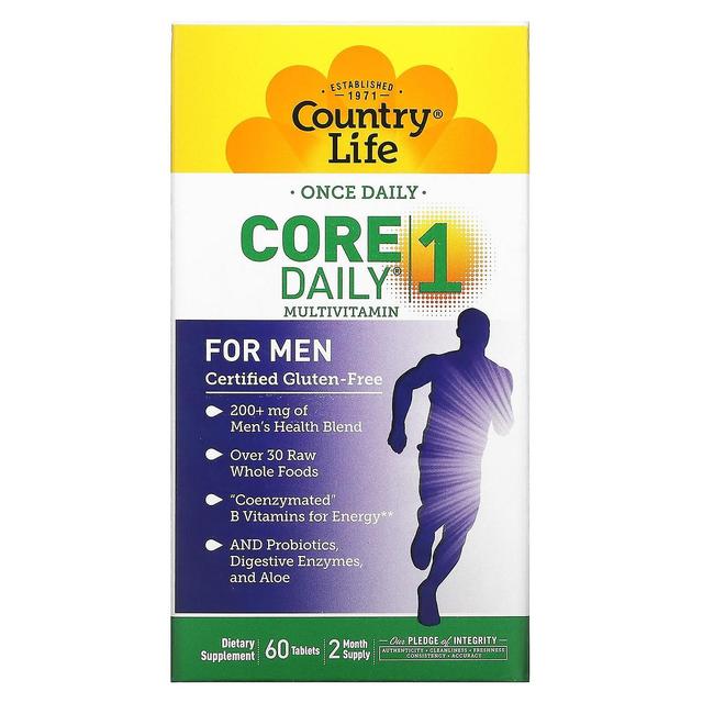 Country Life, Core Daily-1 Multivitamiinit, Miehet, 60 tablettia on Productcaster.