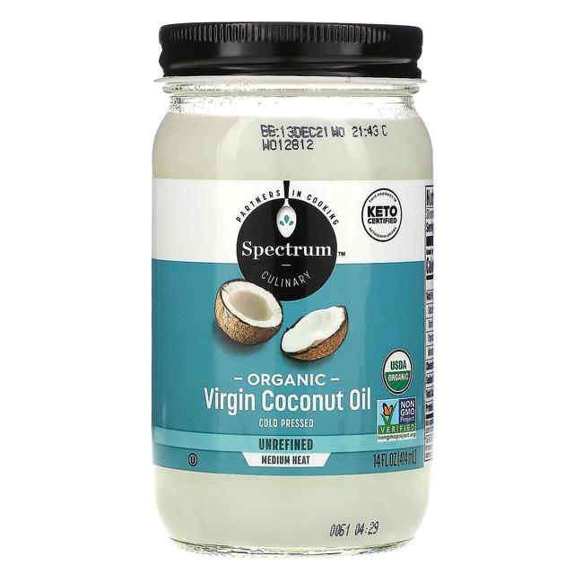 Spectrum Culinary, Aceite de coco virgen orgánico, sin refinar, 14 fl oz (414 ml) on Productcaster.