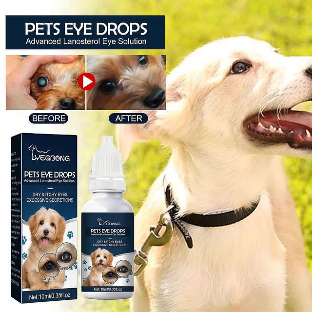 Cataract Drops For Pets, Therapeutic Eye Lubricating Drop For Dog Cats, Improve Vision Clarity, Health & Dryness 1 Pcs on Productcaster.