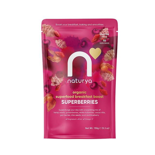 Naturya organic superfood breakfast boost superberries 150g on Productcaster.