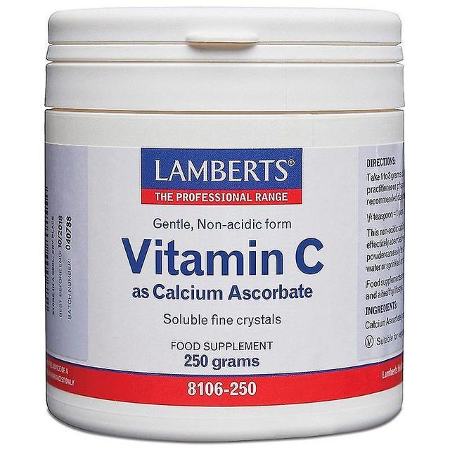 Lamberts calcium Ascorbat pulver 250g (8106-250) on Productcaster.