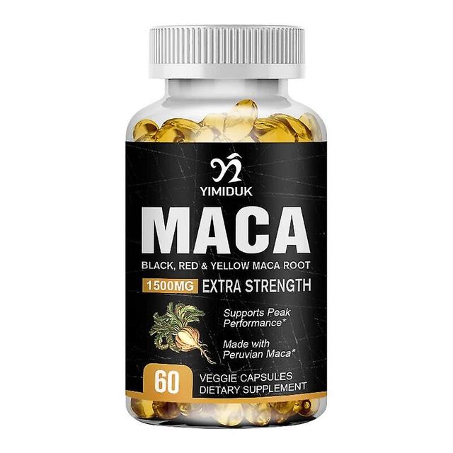 Visgaler Maca Capsules L-arginine, Ginseng Blend Supplement To Help Enhance Desire, Performance, Stamina, Energy 1 Bottles 60 PCS on Productcaster.