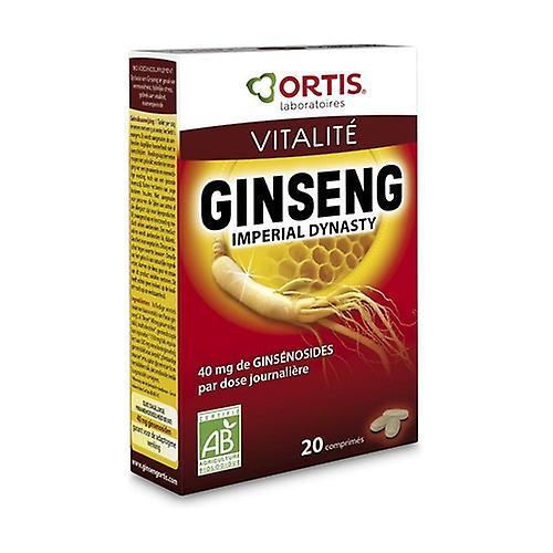 Ortis Økologisk Imperial Ginseng 20 dage 20 tabletter on Productcaster.