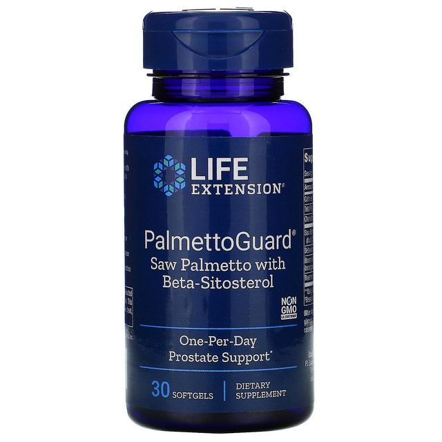 Life Extension Elämän pidentäminen, PalmettoGuard sahapalmu beetasitosterolilla, 30 pehmeää geeliä on Productcaster.