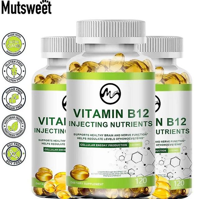 Mutsweet Rich Ginkgo Biloba Leaves Vitamin B12 1000mcg Supports Energy Metabolism Body System Healthy Eyes Supplement For AdultsTIB TIB . 120 pcs ... on Productcaster.