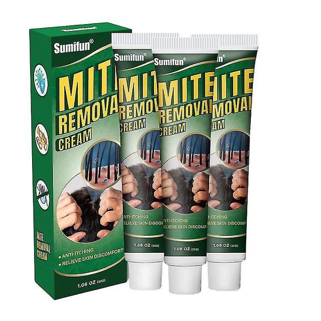 New Mite Removal Ointment Anti-itching Scabies Kill Head Lice Skin Care Natural-4 -GSL 3pcs on Productcaster.