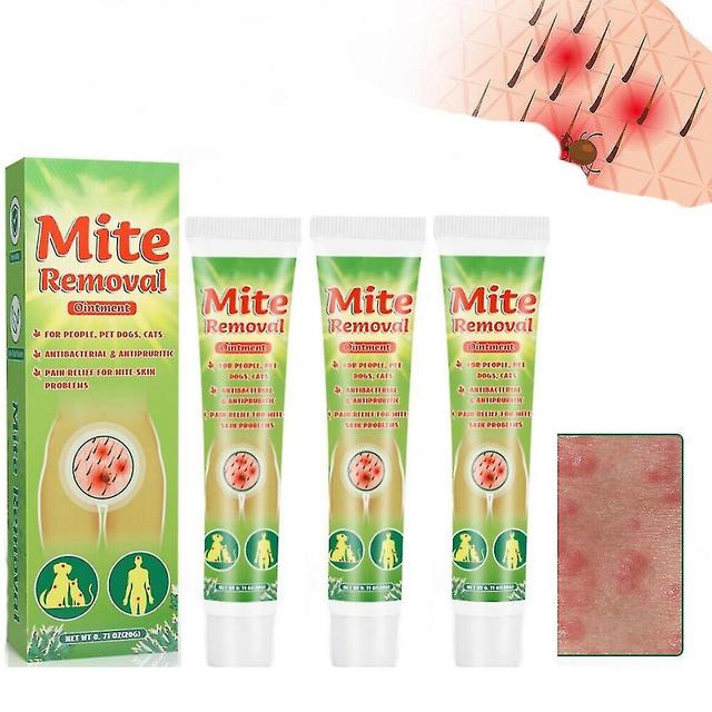 3pcs Milbenentfernung Anti-Juckreiz-Creme Antibakteriell für Haustiere, on Productcaster.