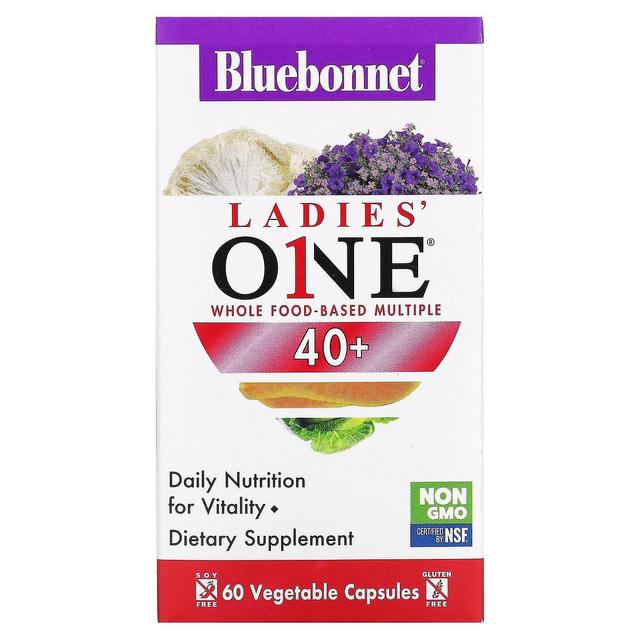 Bluebonnet Nutrition, Ladies One, Whole Food-Based Multiple, 40+, 60 vegetabilske kapsler on Productcaster.