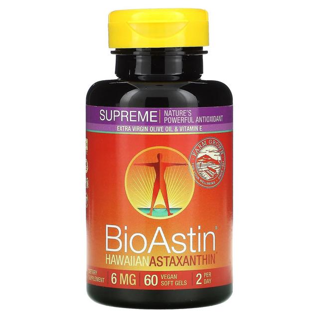 Nutrex Hawaii, BioAstin Supreme, 6 mg, 60 Vegan Soft Gels on Productcaster.