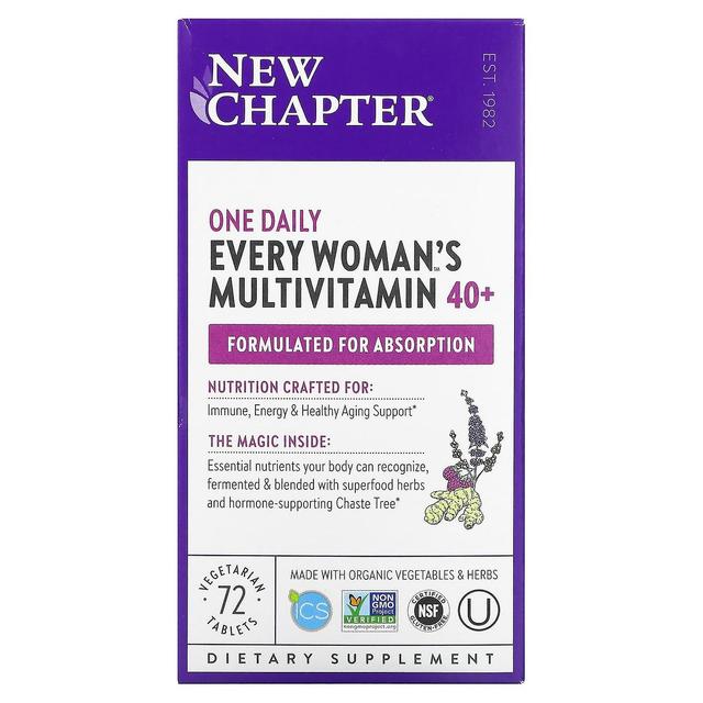 New Chapter, Every Woman's One Daily 40+ Multivitamin, 72 Vegetarian Tablets on Productcaster.