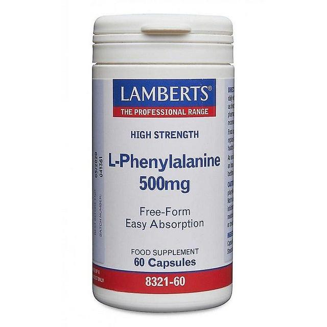 Lamberts L-fenylalanín 500mg čiapky 60 (8321-60) on Productcaster.